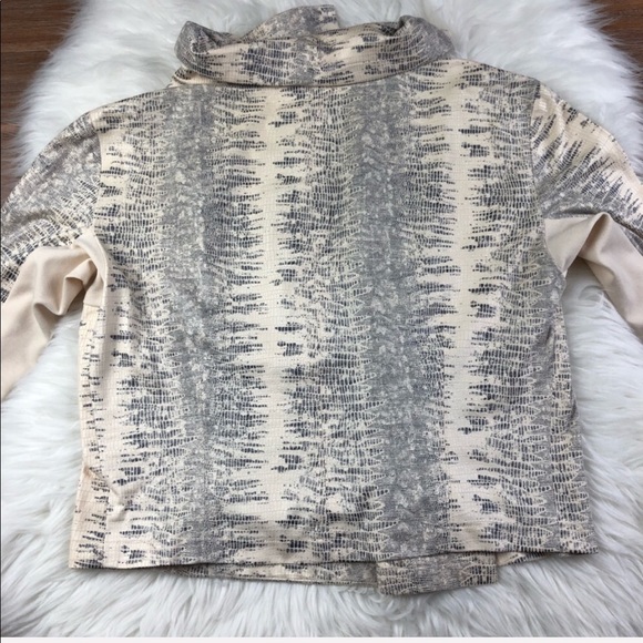 Faux Snake Moto Jacket By Georgie Asymmetrical Zip - Picture 5 of 8